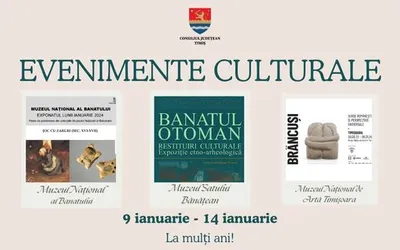 Calendarul săptămânal al evenimentelor culturale în organizarea instituțiilor CJ Timiș