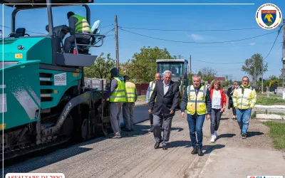 DRUM JUDEȚEAN ASFALTAT ÎN PARTENERIA CU PRIMĂRIA CĂTEASCA