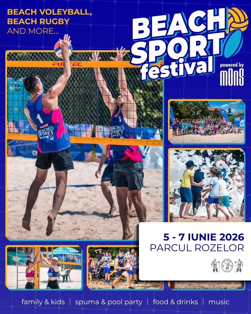 Beach Sport Festival by MONS revine la Timișoara (5–7 iunie 2026)