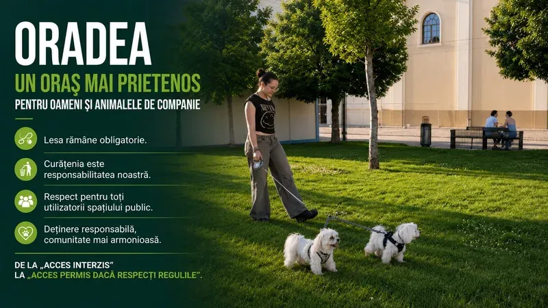 Consiliul Local Oradea a aprobat Regulamentul pentru promovarea municipiului ca oraș prietenos cu animalele de companie