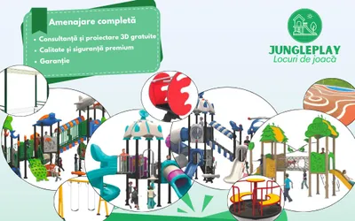 Locuri de joacă exterioare – Amenajări complete cu design 3D și siguranță garantată