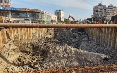 70%, gradul de execuție la pasajul din Piața Cetate