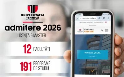 UTCN anunță admiterea 2026: 5.098 locuri la licență și 3.194 la masterat; înscrieri online 13–18 iulie