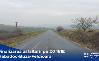 Consiliul Județean a finalizat lucrările de asfaltare pe drumul județean 161E Habadoc – Buza - Feldioara