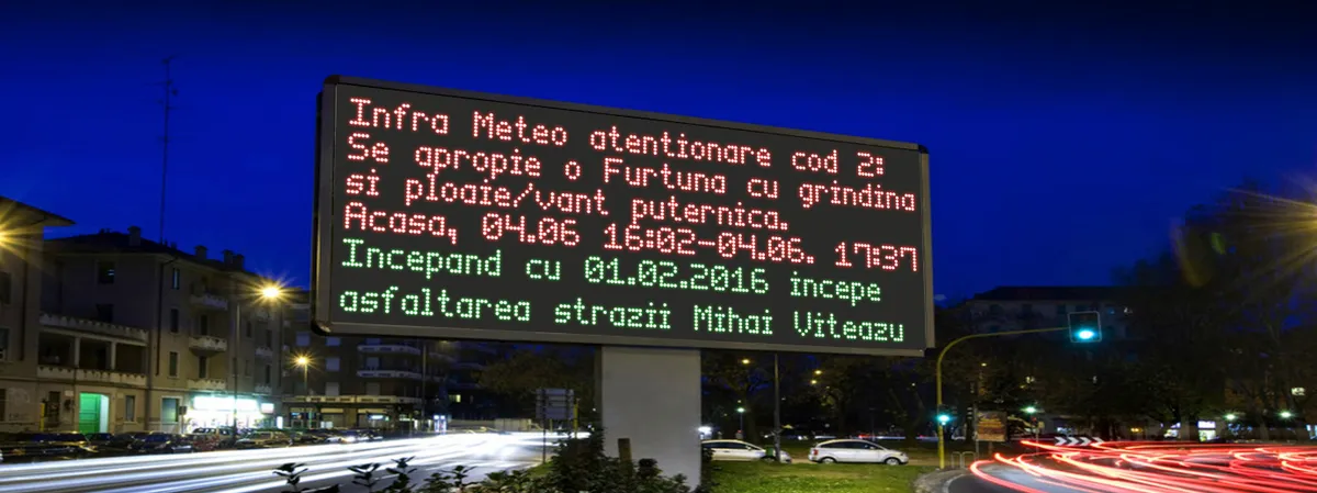 Panouri Afisaj Evenimente Meteo Severe