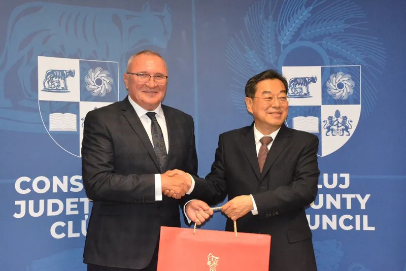 Delegație oficială chineză, în vizită la Consiliul Județean Cluj