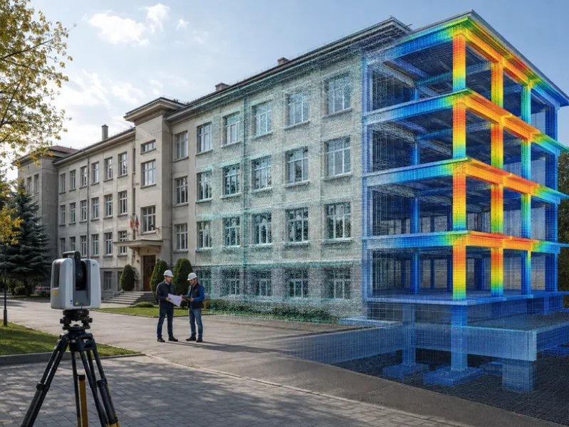 Expertiză tehnică seismică și releveu 3D al construcțiilor