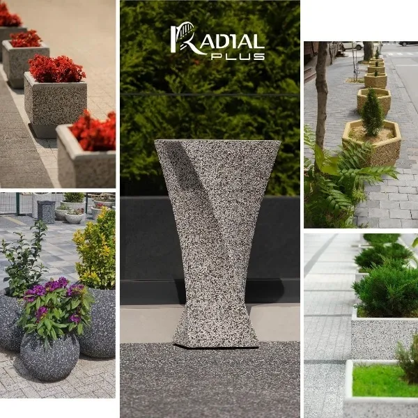 Jardiniere din beton