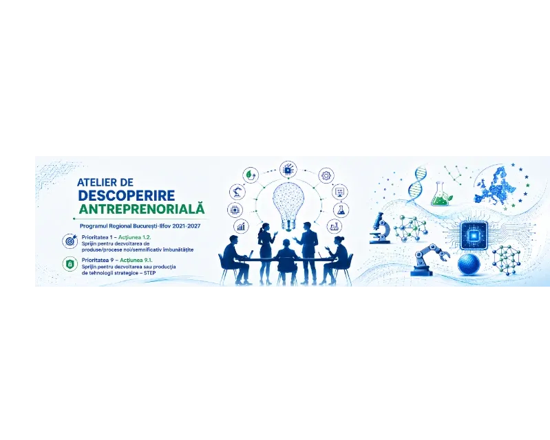 Ai o idee de proiect inovator pentru Regiunea București–Ilfov? Vino să te întâlnești cu noi!