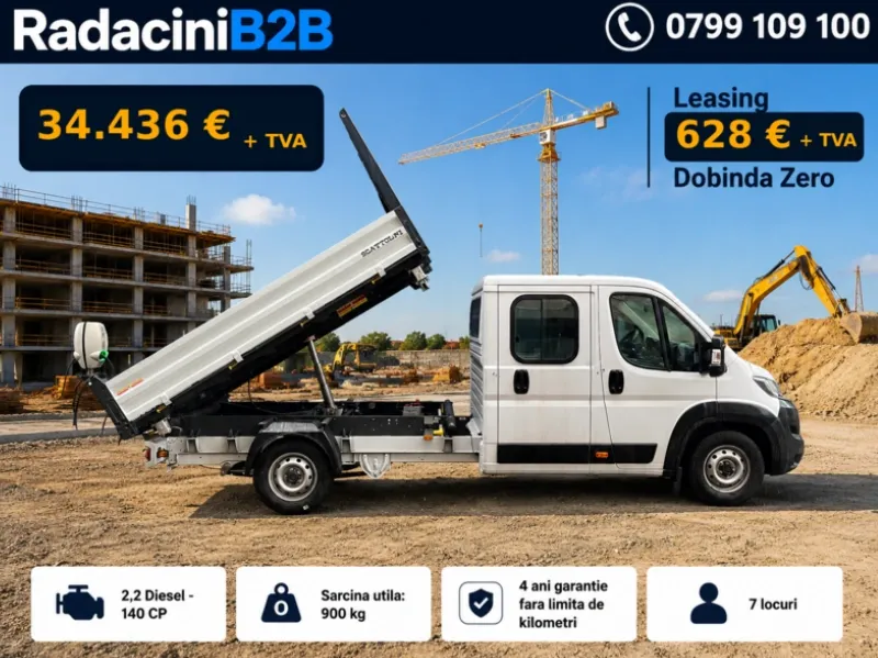 FIAT Ducato Heavy cu benă basculabilă trilaterală Scattolini