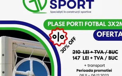 Plase porți fotbal 3x2 M