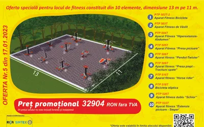Teren fitness 13m x 11m