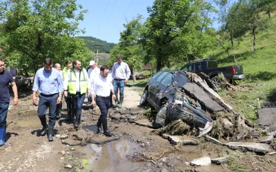 Răzvan Cadar, vicepreședinte al Consiliului Județean Arad, a fost pe teren, în zona Brazii, pentru a constata pagubele materiale și, din păcate, și umane