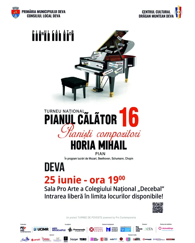 Horia Mihail în concert la Deva — Turneul Național „Pianul Călător”, ediția a XVI‑a