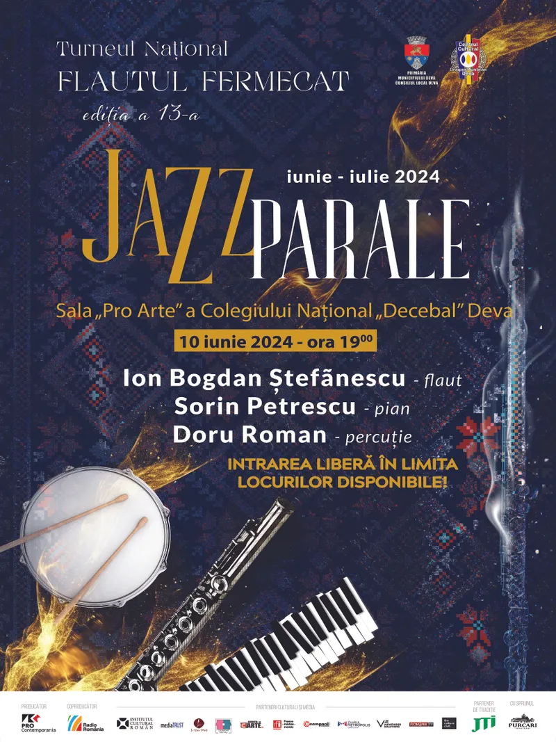 Turneul național „Flautul Fermecat” revine la Deva cu ediția a XIII-a și invită publicul la … „Jazzparale”!