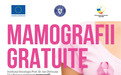 Mamografii gratuite pentru doamnele cu vârsta între 50 - 69 de ani, în  perioada 7 - 11 august