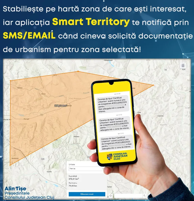 O nouă facilitate disponibilă în aplicația „Ghișeu Unic” concepută de Consiliul Județean Cluj