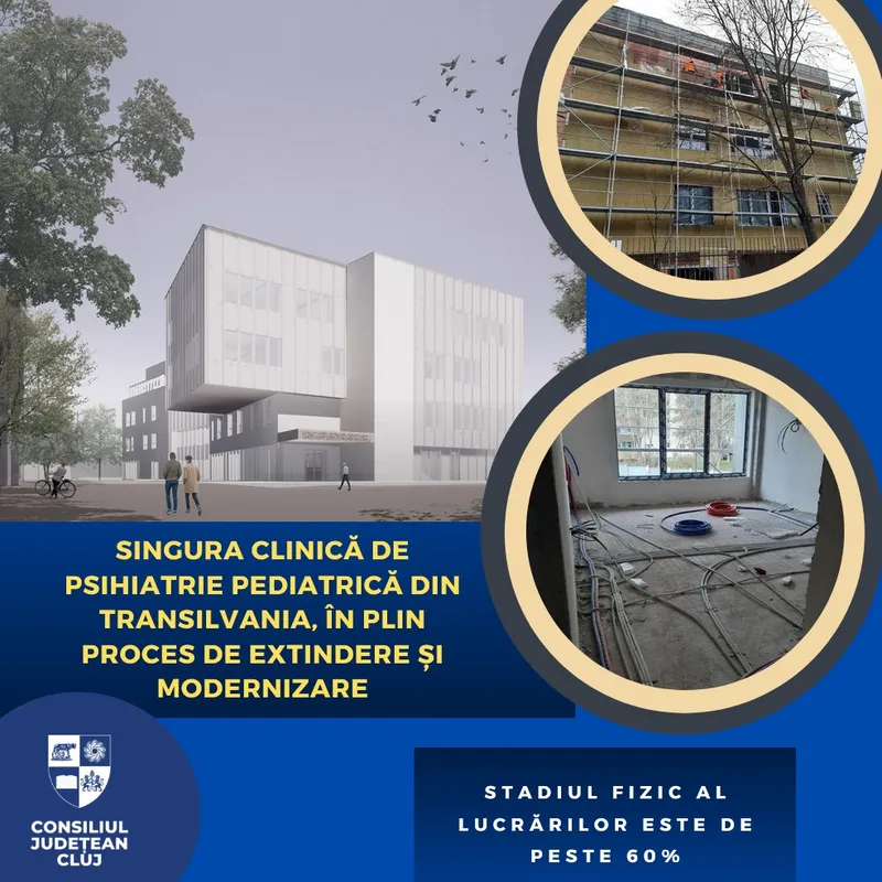 Singura Clinică de Psihiatrie Pediatrică din Transilvania, în plin proces de extindere și modernizare