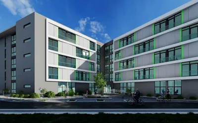 Se toarnă planșeul la căminul C1 din Campusul Universității