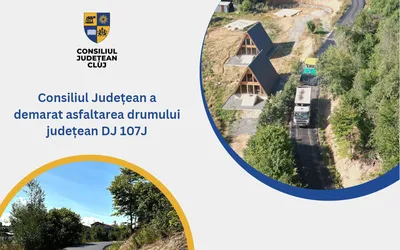 Consiliul Județean a demarat asfaltarea drumului județean DJ 107J