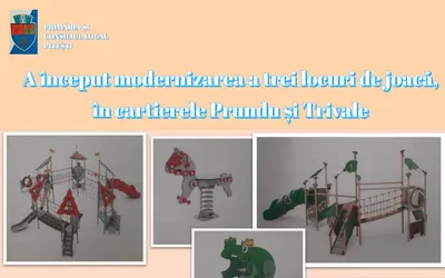 Informații la zi - Au început lucrările pentru modernizarea a trei locuri de joacă, în Pitești