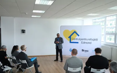 Inaugurarea Centrului Edmond Nicolau, primul centru public din București, 100% renovat și amenajat pentru refugiații ucraineni.