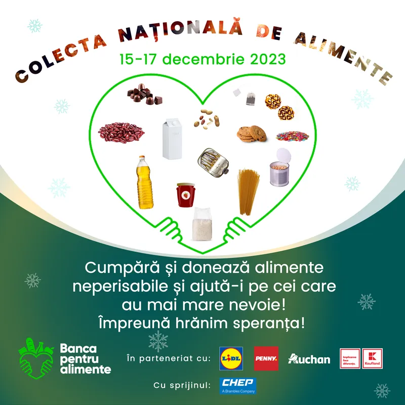 Banca pentru Alimente Oradea dă startul Colectei de Alimente, în preajma sărbătorilor de iarnă.