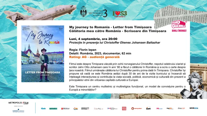 Surprizele se țin lanț la „Cinema în aer liber”:   o proiecție specială cu invitat