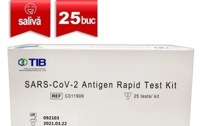 Set 25 Teste Rapide Antigen COVID-19 Saliva Triplex