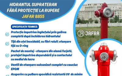 Hidrantul suprateran fără protecție la rupere JAFAR 8855