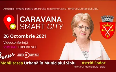 Videoconferință, Virtual Experience Caravana Smart City - Sibiu, 26 Octombrie