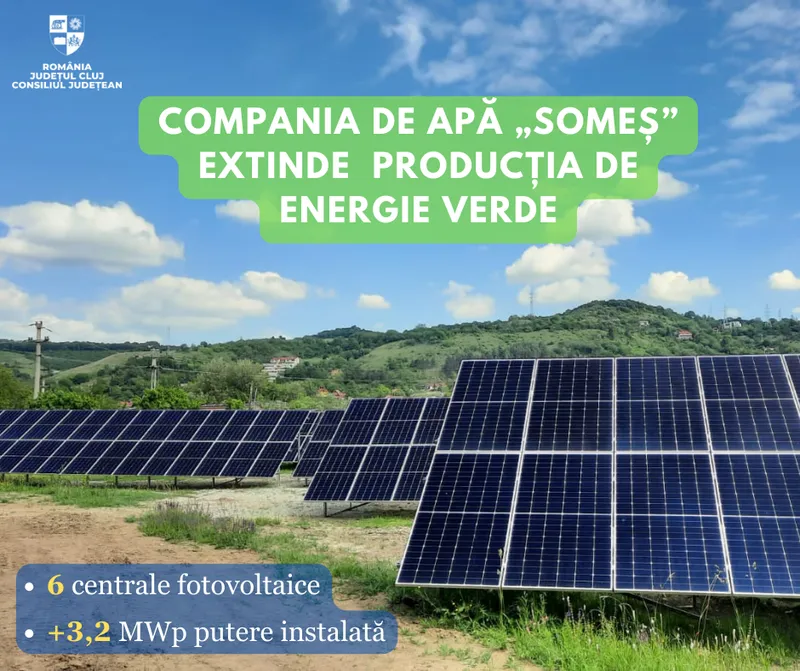 Compania de Apă „Someș” extinde producția de energie verde