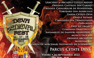 Eveniment inedit la Deva: „Deva Medieval Fest”!