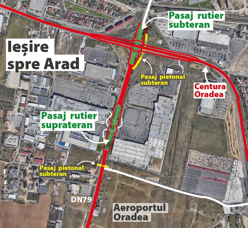 Pasajele rutiere din Oradea, avizate de Ministerul Transporturilor