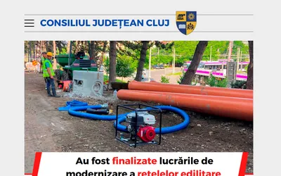 Au fost finalizate lucrările de modernizare a rețelelor edilitare pe alte patru străzi din municipiul Cluj-Napoca