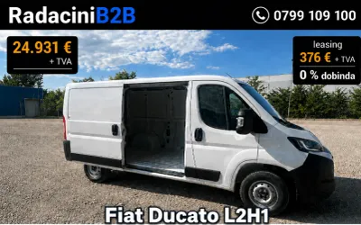 Fiat Ducato L2H1 MY2026, detarat la MMTA 2.490 kg și utilizabil fără tahograf
