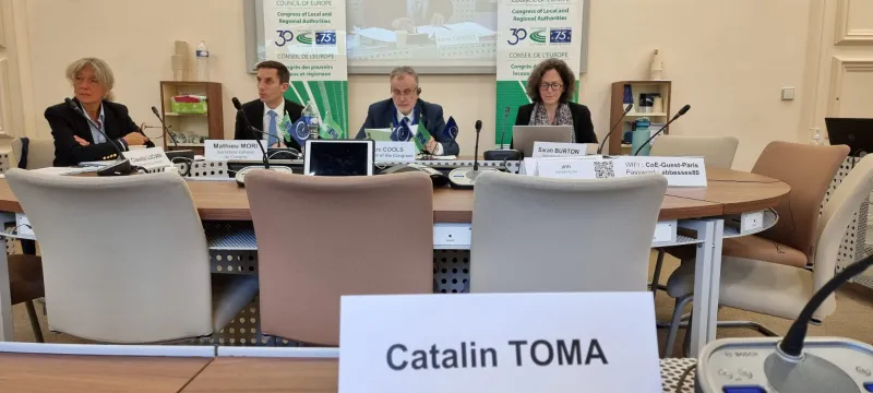 Președintele Cătălin Toma are o intervenție azi la reuniunea Congresului Puterilor  Locale și Regionale din Europa, la Paris