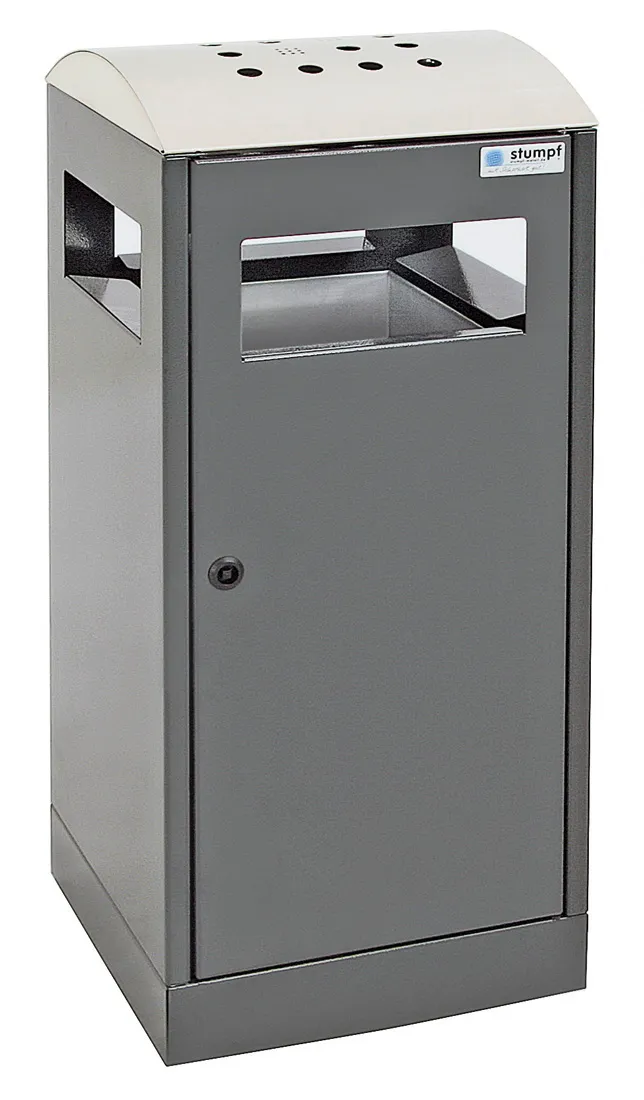 Cos de gunoi exterior cu scrumiera A3, 40 litri