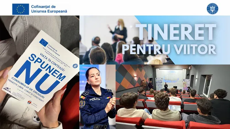 „Tineret pentru viitor”: sesiune de prevenire a consumului de droguri la Liceul Teoretic „Avram Iancu” din Brad