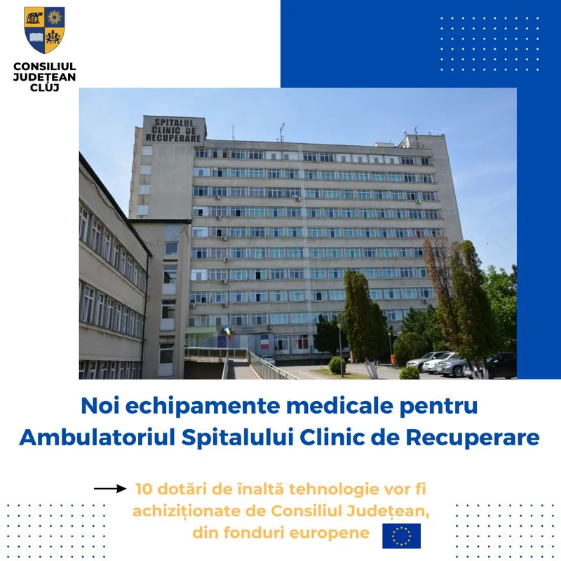 Noi echipamente medicale pentru Ambulatoriul Spitalului Clinic de Recuperare