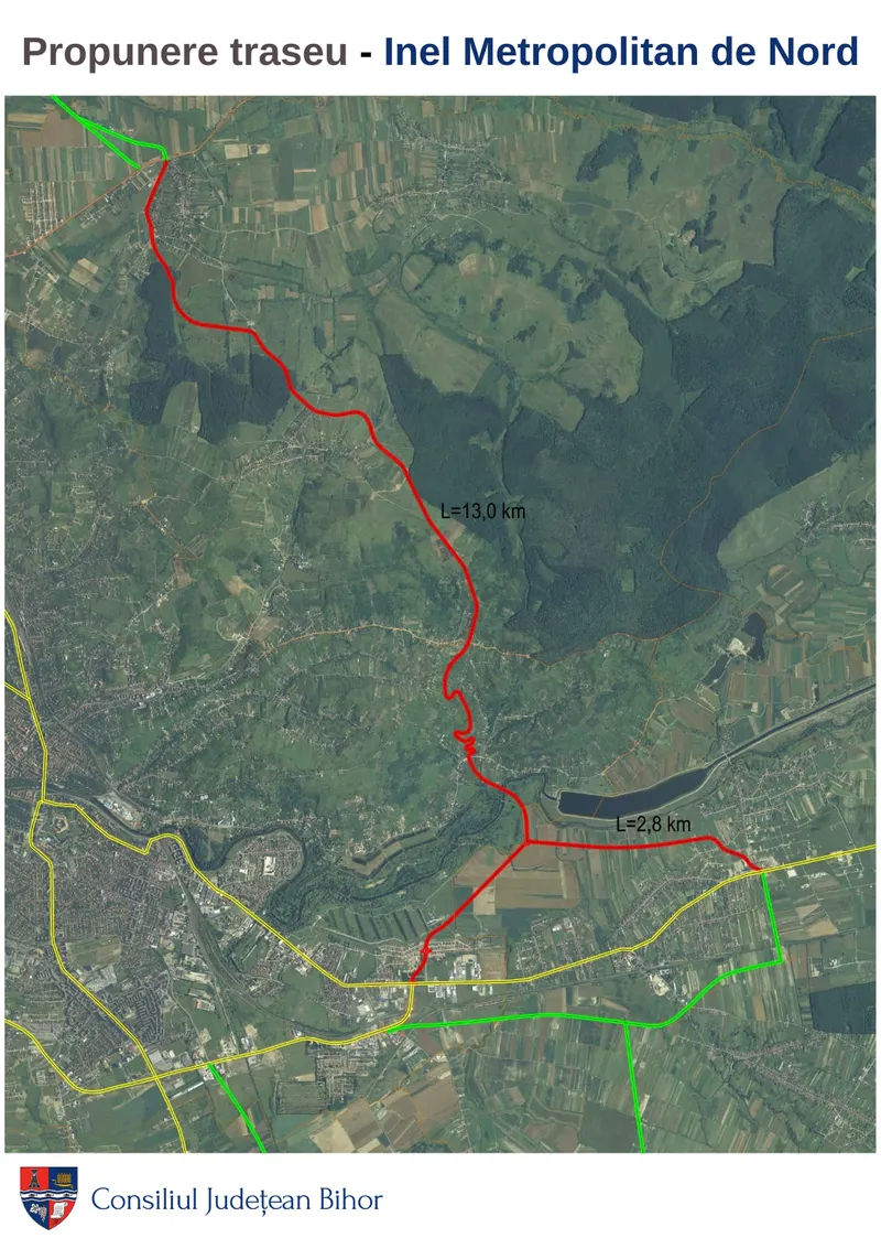Inel rutier metropolitan de nord, din Oșorhei spre Paleu