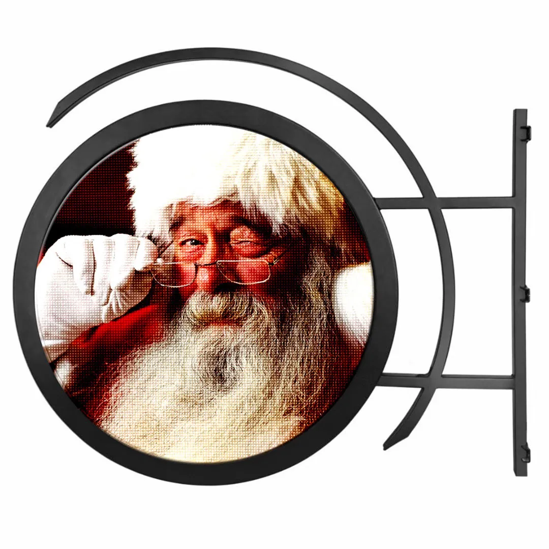 Iluminat festiv LED P4.68 Rotund, dublu fata, pentru exterior, diametru 600 mm