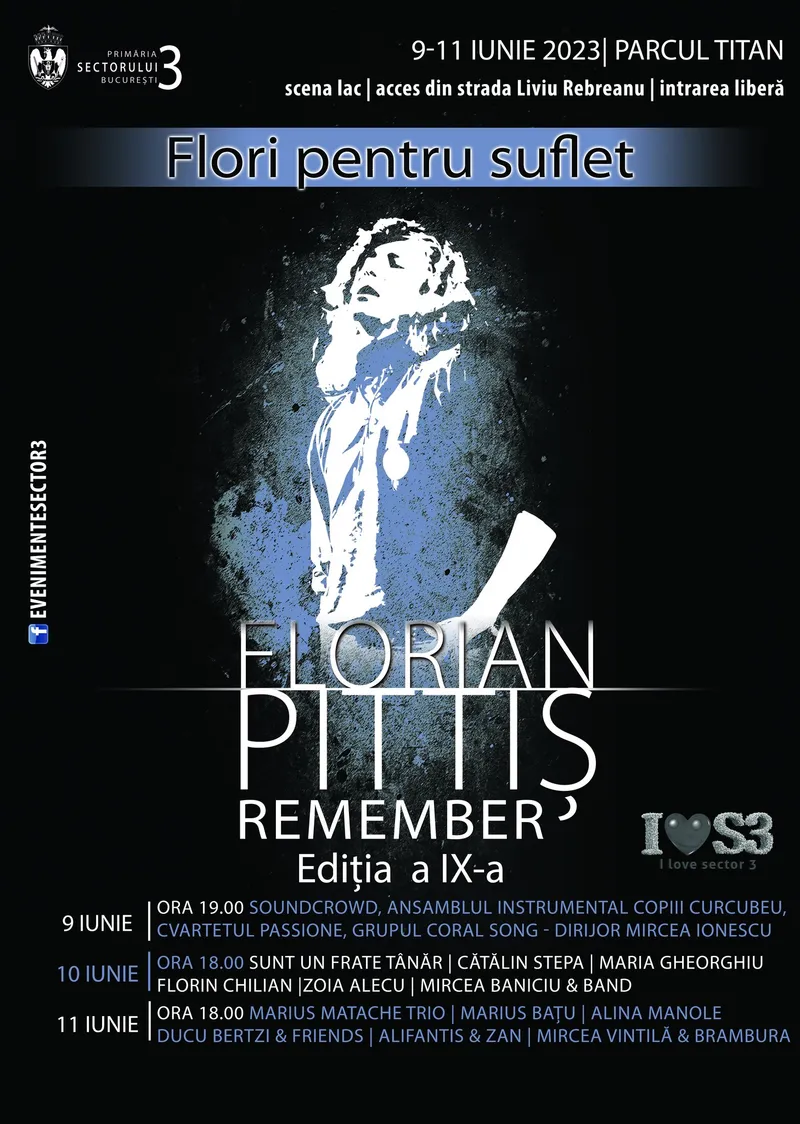 Eveniment cu tradiție în Sectorul 3: „Flori pentru suflet – Remember Florian Pittiș”