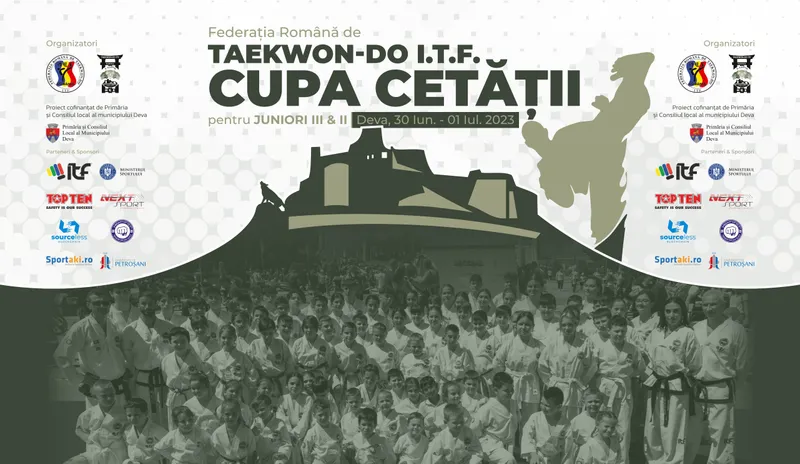 Cupa Cetăţii Deva la Taekwon-do ITF– 1 iulie 2023!