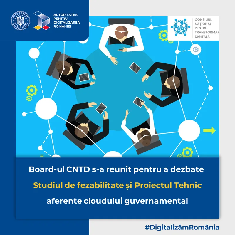 Board-ul Consiliului Național pentru Transformare Digitală se va reuni miercuri, 16 noiembrie
