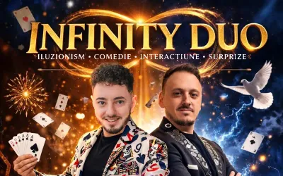 Spectacolul „INFINITY DUO” la Centrul Cultural „Drăgan Muntean” Deva — 3 octombrie 2026, ora 18:00