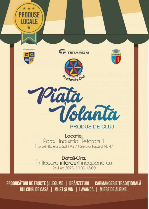 Piață volantă în parcul industrial TETAROM I