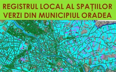 Harta interactivă a Registrului local al spațiilor verzi poate fi accesată de  azi pe site-ul Primăriei Oradea