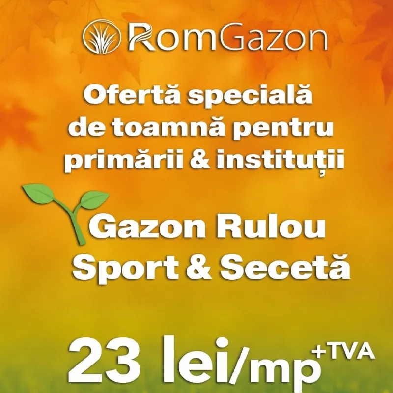 Ofertă specială pentru primării și instituții publice – gazon rulou premium la preț redus