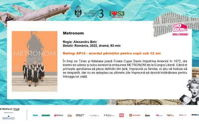 „Metronom”, un film despre libertate, va fi vizionat la  „Cinema în aer liber”